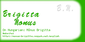 brigitta monus business card